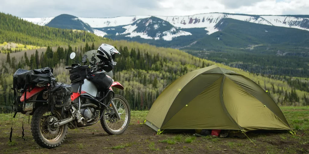 Moto camping 